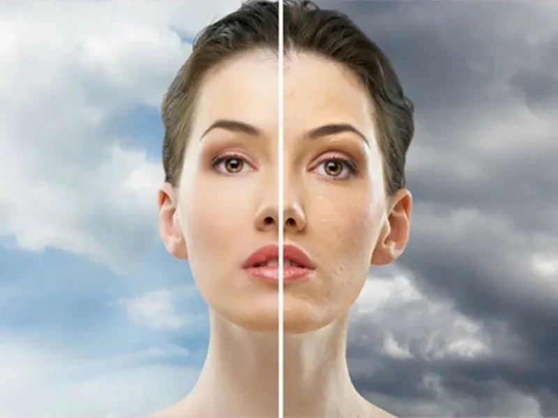 تاثیر آلاینده ها روی پوست